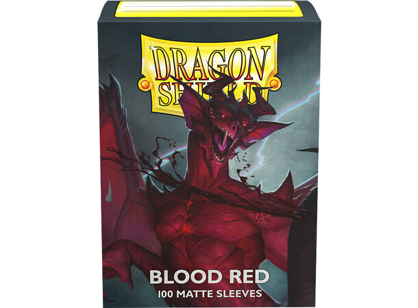 Sleeves Matte Blood Red x100 66x91 Dragon Shield