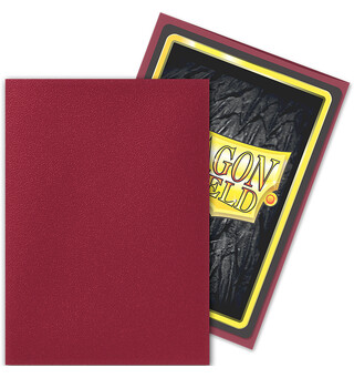Sleeves Matte Blood Red x100 66x91 Dragon Shield
