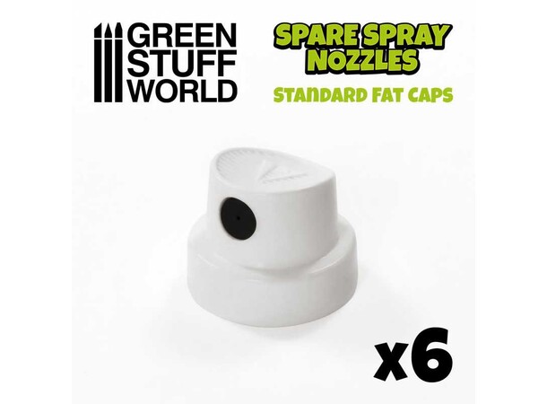 Standard Spray Caps (6 stk) - White Green Stuff World 