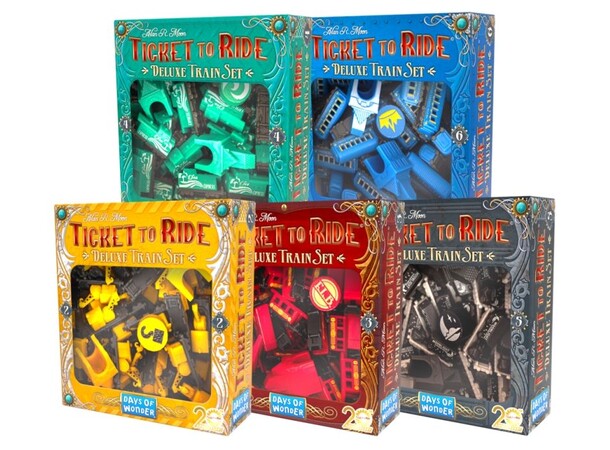 Ticket to Ride Deluxe Train Set - 5 st 20th Anniversary 
