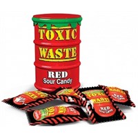 Toxic Waste Red Sour Candy Drum 42g 