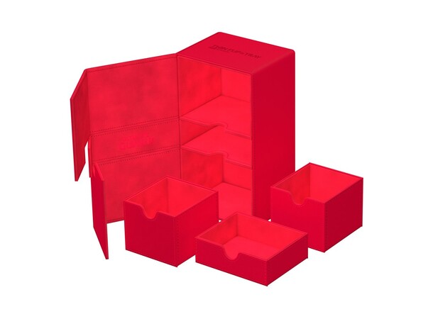 Twin Flip N Tray 200+ Rød Ultimate Guard - Monocolor 