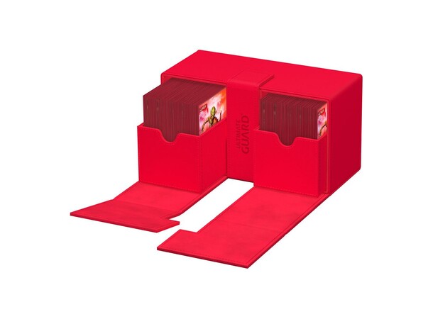 Twin Flip N Tray 200+ Rød Ultimate Guard - Monocolor 