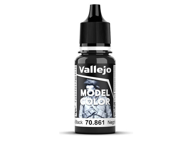 Vallejo Model Color Gloss Black 17ml 
