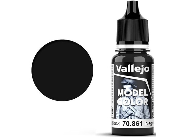 Vallejo Model Color Gloss Black 17ml 