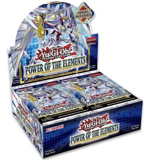 Yu Gi Oh Power of the Elements Display 24 boosterpakker - Fabrikkforseglet 
