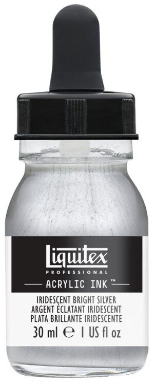 Ink Acrylic Iridescent Bright Silver Liquitex 236 - 30 ml