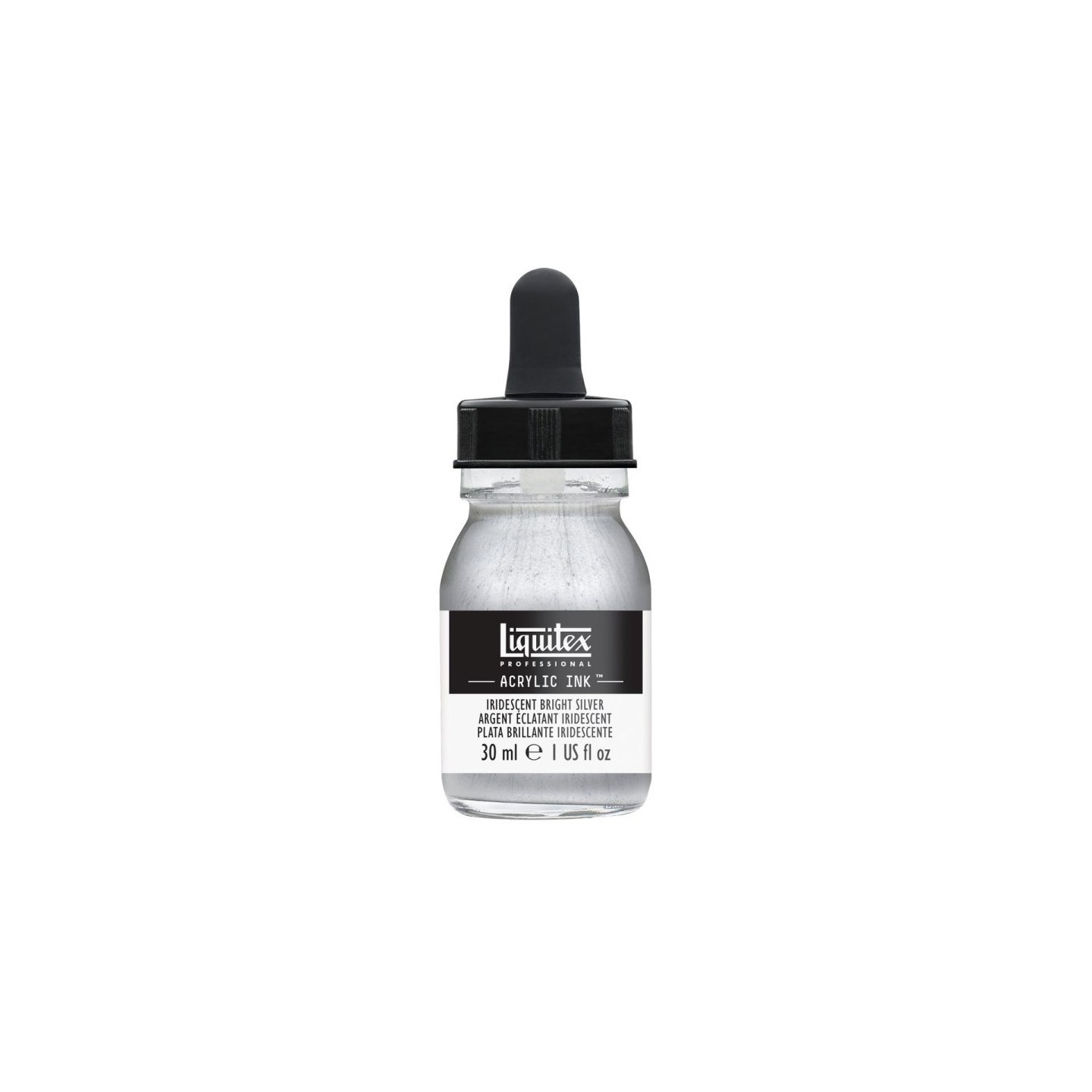 Ink Acrylic Iridescent Bright Silver Liquitex 236 - 30 ml
