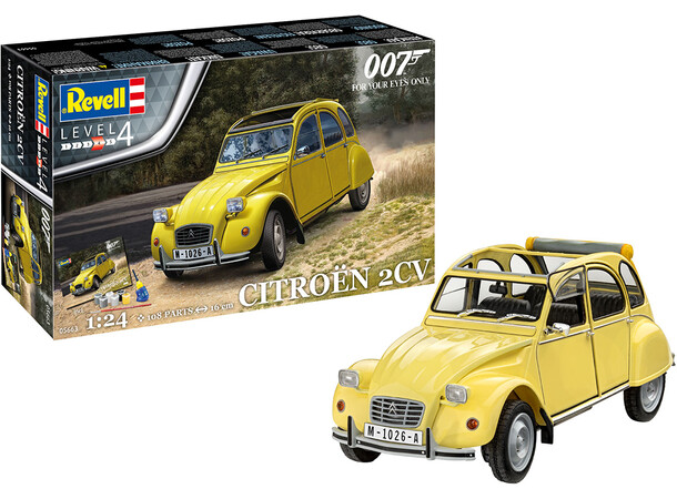 007 Citron 2 CV Starter Set James Bond Revell 1:24 Byggsats 