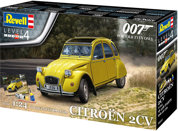 007 Citron 2 CV Starter Set James Bond Revell 1:24 Byggesett