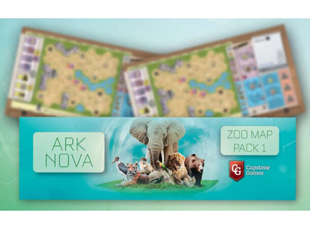 Ark Nova Zoo Map Pack 1 Expansion Expansion till Ark Nova 