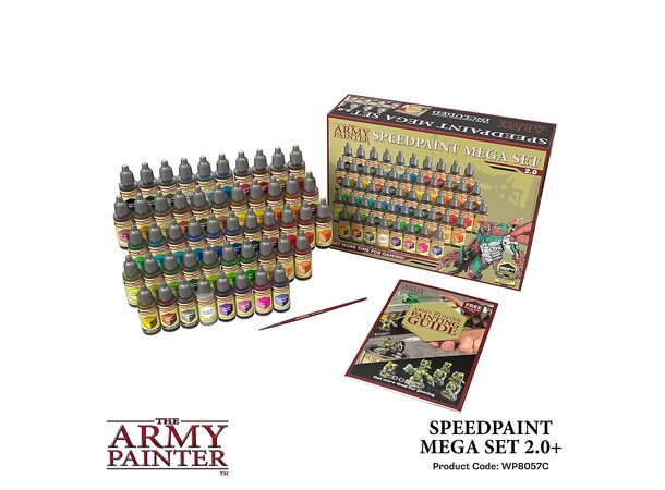 Army Painter Speedpaint Mega Set 2.0 50 malinger + Pensel