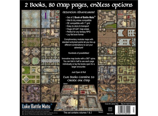 Book of Battlemats CASTLES/CRYPTS/CAVERN