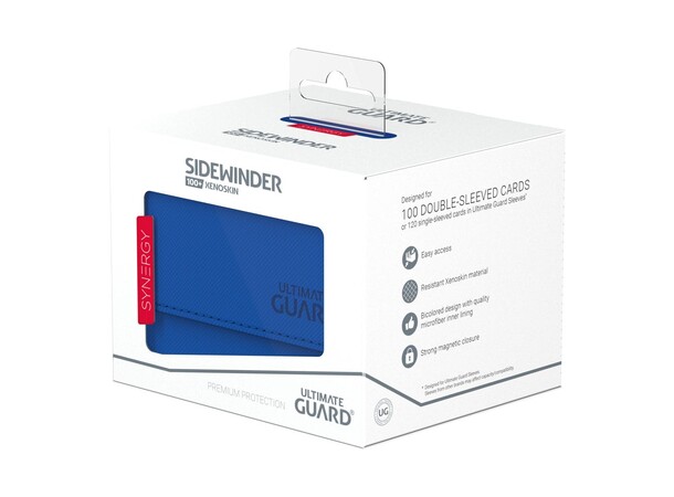 Card Box Synergy 100+ Blå/Rød Ultimate Guard Sidewinder Xenoskin