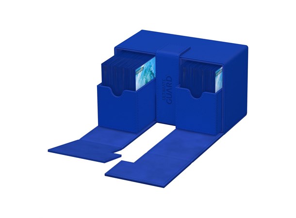 Card Box Twin Flip N Tray 160+ Blå Ultimate Guard Xenoskin Monocolor