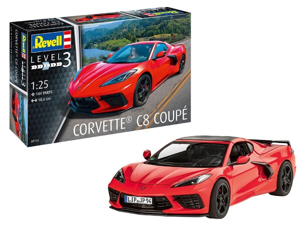 Corvette Stingray C8 Coupe Revell 1:25 Byggesett 