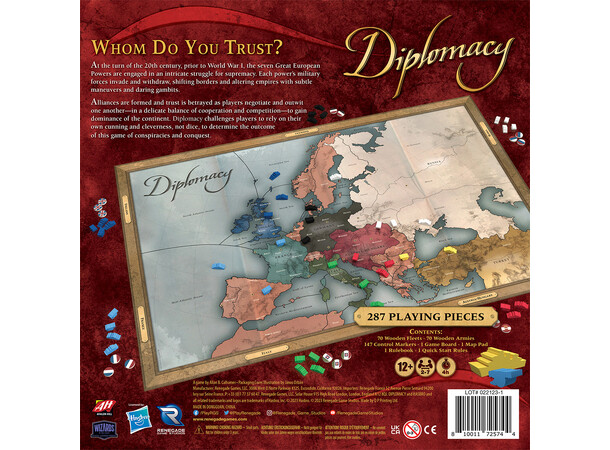 Diplomacy Brettspill 