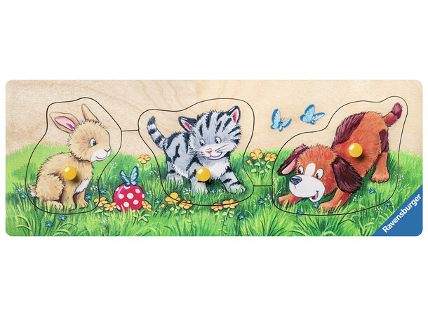 Djurungar Pussel 3 bitar Ravensburger My First Wooden Puzzles 
