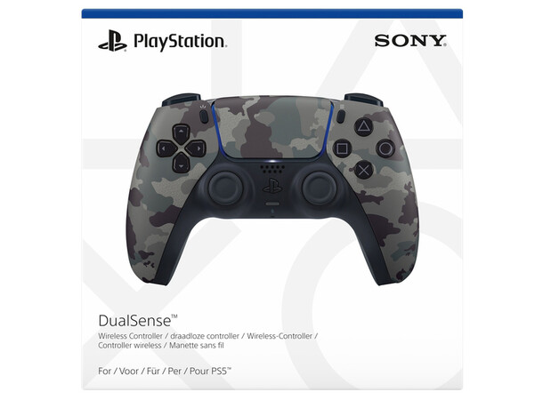 DualSense Controller Grey Camo PS5 Handkontroll för PlayStation 5 