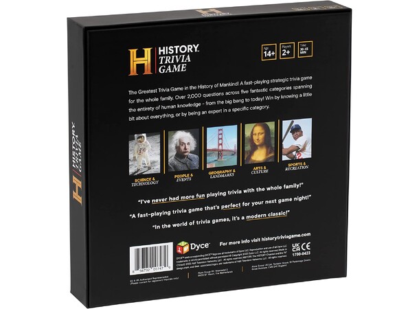 History Trivia Game Brettspill 