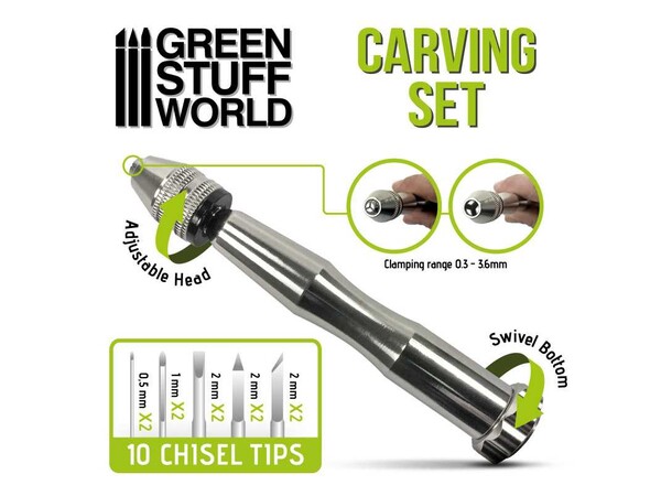 Hobby Carving Set Mejselsats från Green Stuff World 