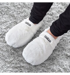 Hot Feet Deluxe Varma tofflor - Vit