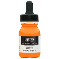 Ink Acrylic Fluorescent Orange Liquitex 982 - 30 ml