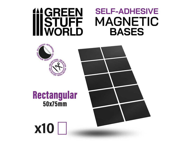 Magnetic Bases - 50x75mm (10 st) Green Stuff World 