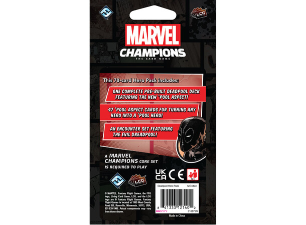 Marvel Champions TCG Deadpool Expansion Utvidelse Marvel Champions The Card Game