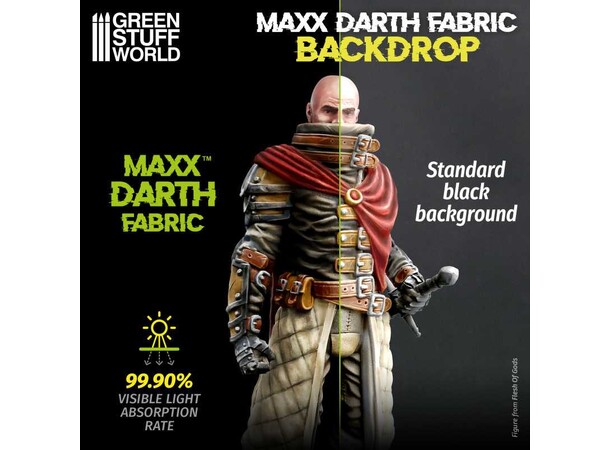 Maxx Darth Black Background 215x455mm Green Stuff World