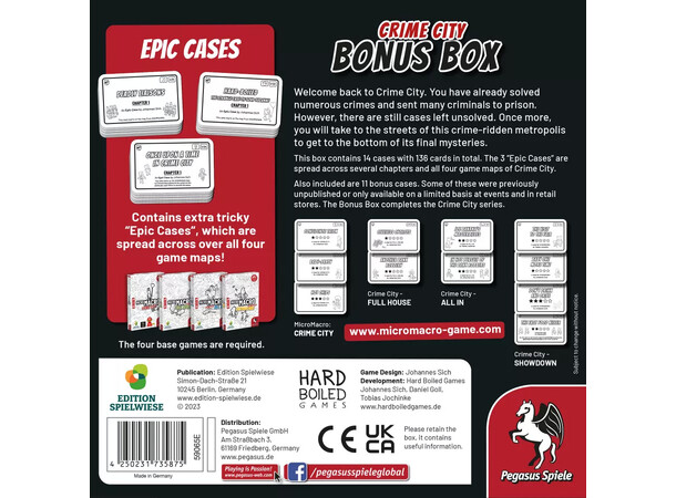 MicroMacro Crime City Bonus Box Utvidelse til MicroMacro Crime City 