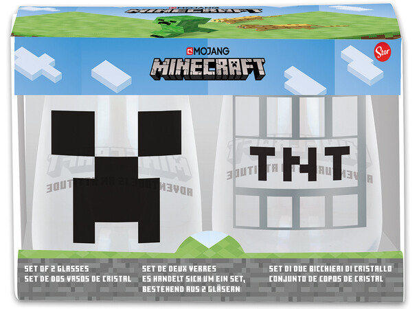 Minecraft Glas - 2 st 