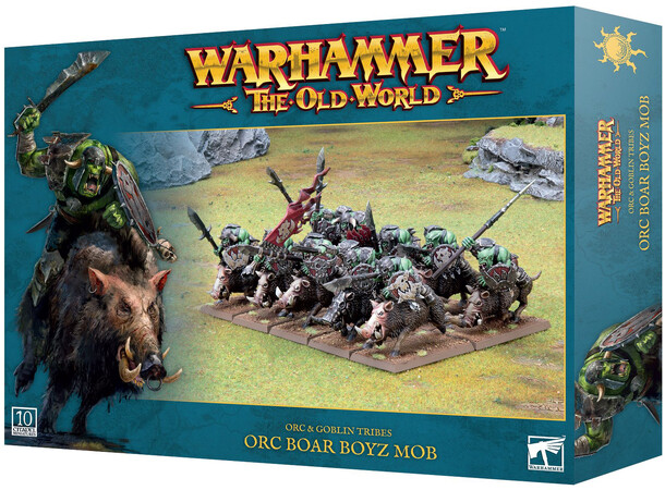 Orc & Goblin Tribes Orc Boar Boyz Mob Warhammer The Old World