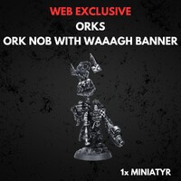 Orks Ork Nob with Waaagh Banner Warhammer 40K