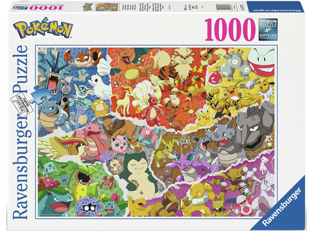 Pokemon Adventure 1000 biter Puslespill Ravensburger Puzzle