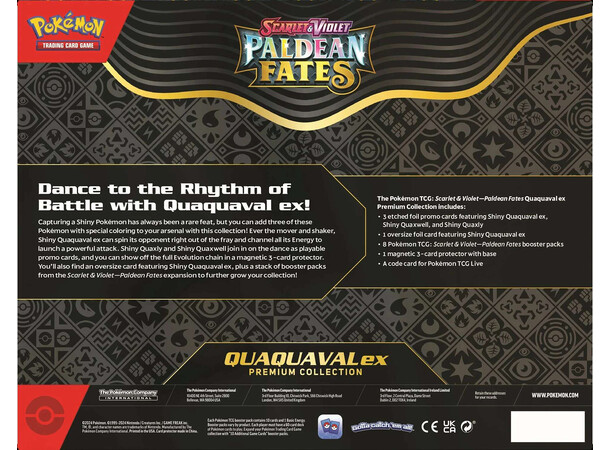 Pokemon Paldean Fates Premium Quaquaval Premium Collection - Quaquaval ex