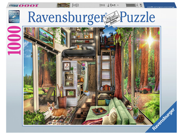 Redwood Forest Tiny House 1000 bitar Ravensburger Puzzle Pussel 