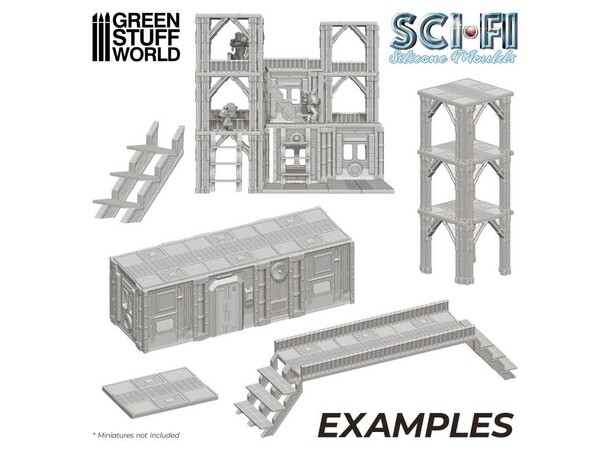 Sci-Fi Silicone Mould 1:48 Green Stuff World