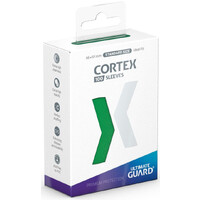 Sleeves Cortex Grön 100 st - 66x91 Ultimate Guard Standard Size