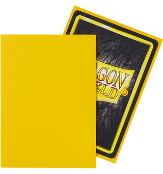 Sleeves Matte Yellow x100 66x91 Dragon Shield