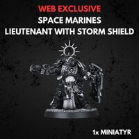 Space Marines Lieutenant Storm Shield Warhammer 40K