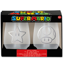 Super Mario Glass - 2 stk
