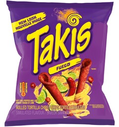 Takis Fuego Rolled Tortilla Chips 65g
