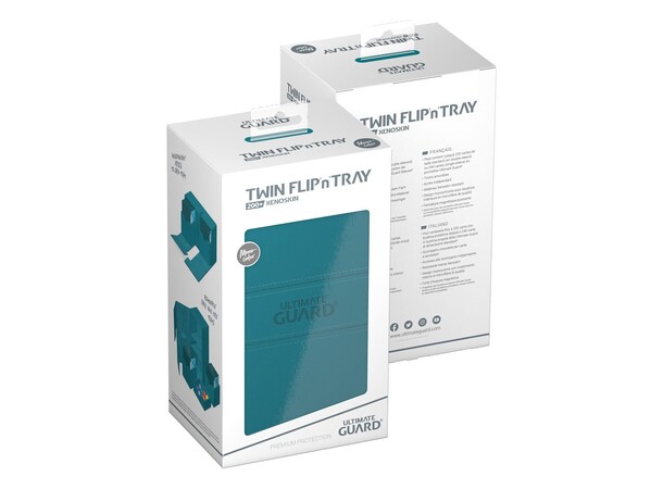 Twin Flip N Tray 200+ Petrol Ultimate Guard - Monocolor 