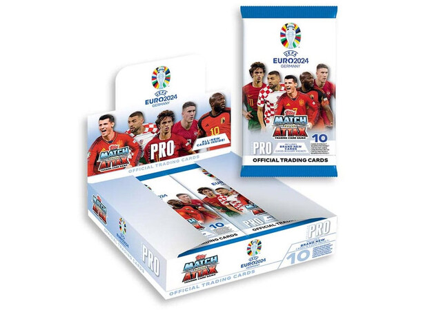 UEFA Euro 2024 Pro Booster Box Match Attax Fotball EM Byttekort