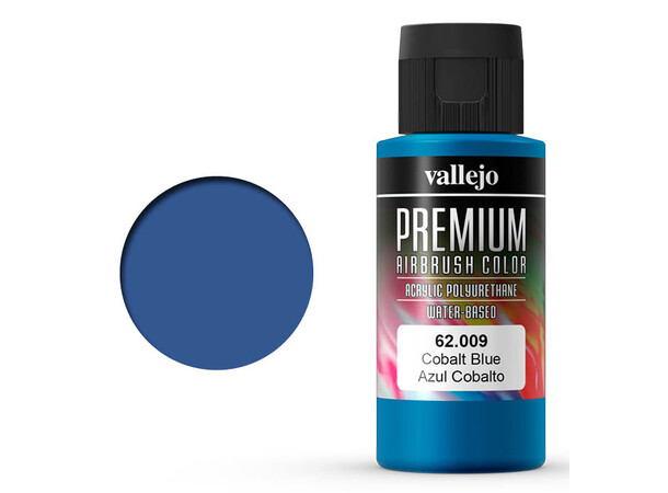 Vallejo Premium Cobalt Blue 60ml Premium Airbrush Color