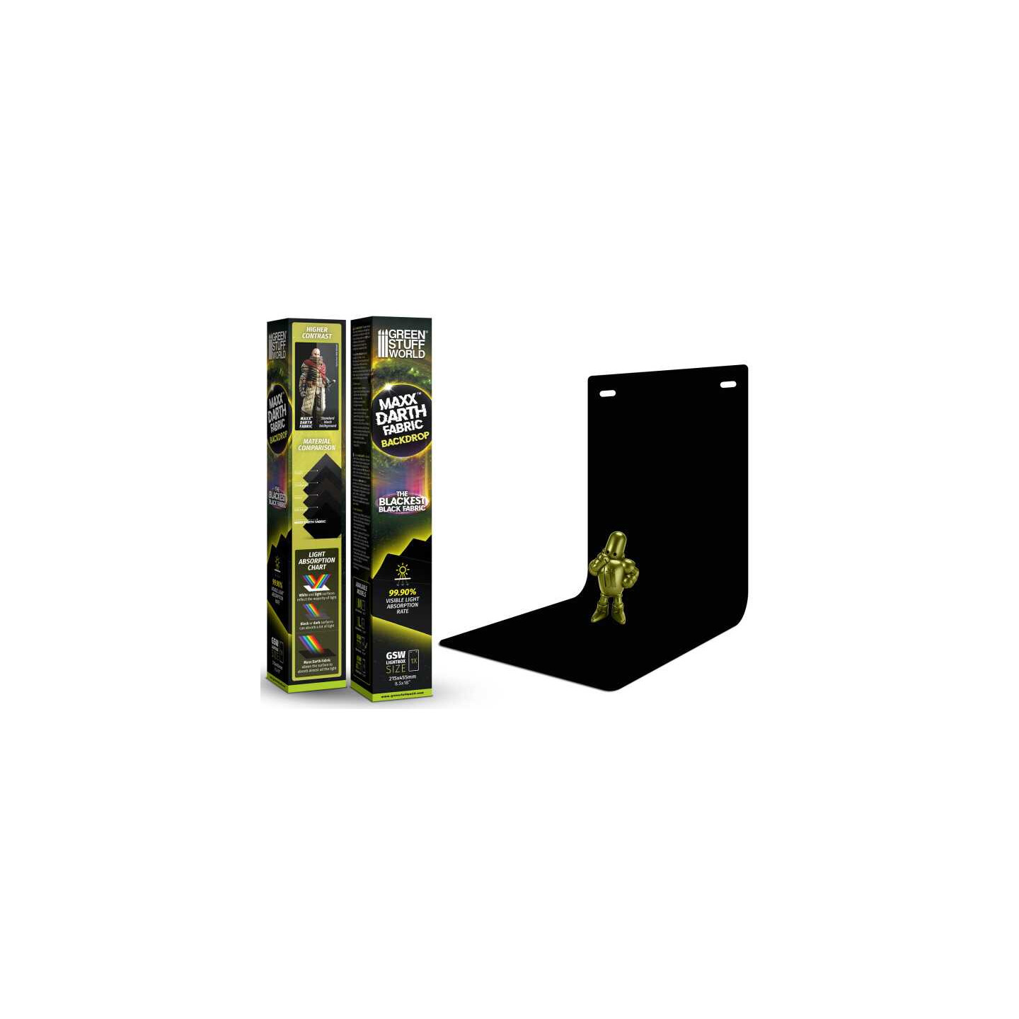 Maxx Darth Black Background 215x455mm Green Stuff World