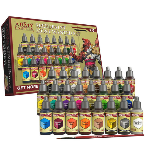 Army Painter Speedpaint Most Wanted 2.0 24 malinger + 1 Pensel