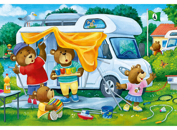 Camping Björner Pussel 2x24 bitar Ravensburger Puzzle 