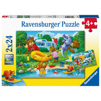 Camping Björner Pussel 2x24 bitar Ravensburger Puzzle